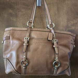 Coach Carly Brown Leather Bag